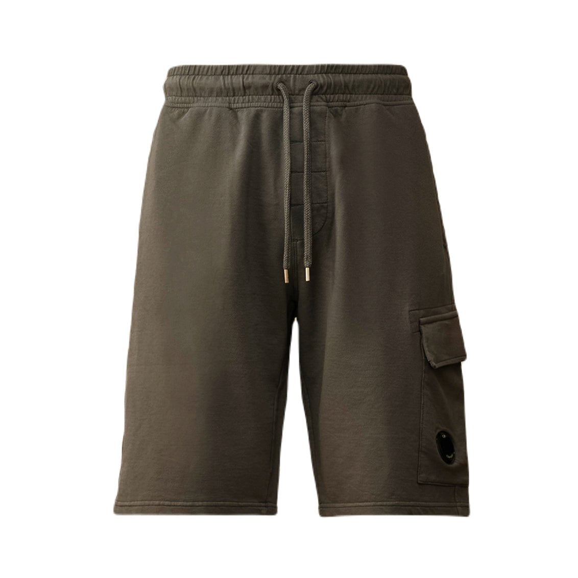 CP Company Light Fleece Cargo Shorts - 935 Smoked P Grey - Escape Menswear