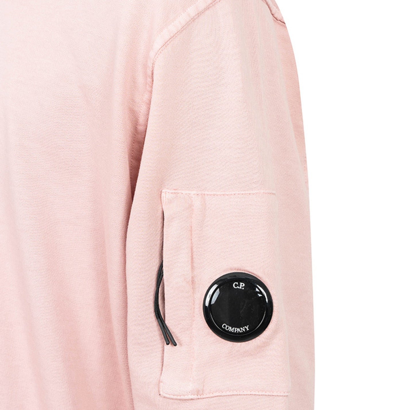 C.P. Company Light Fleece Lens Sweatshirt - 520 Misty Rose - Escape Menswear