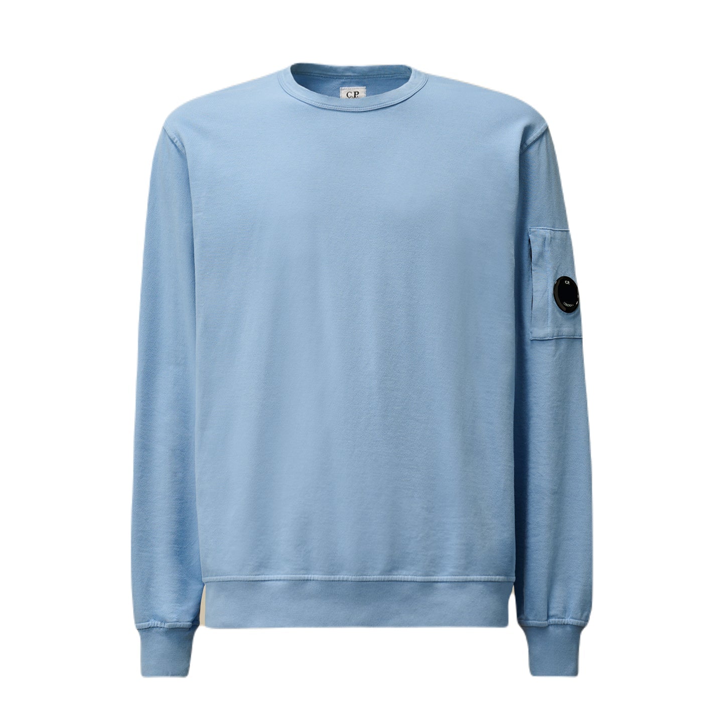 C.P. Company Light Fleece Lens Sweatshirt - 857 Light Blue - Escape Menswear