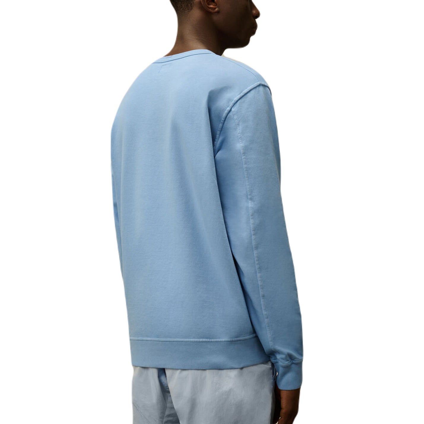 C.P. Company Light Fleece Lens Sweatshirt - 857 Light Blue - Escape Menswear
