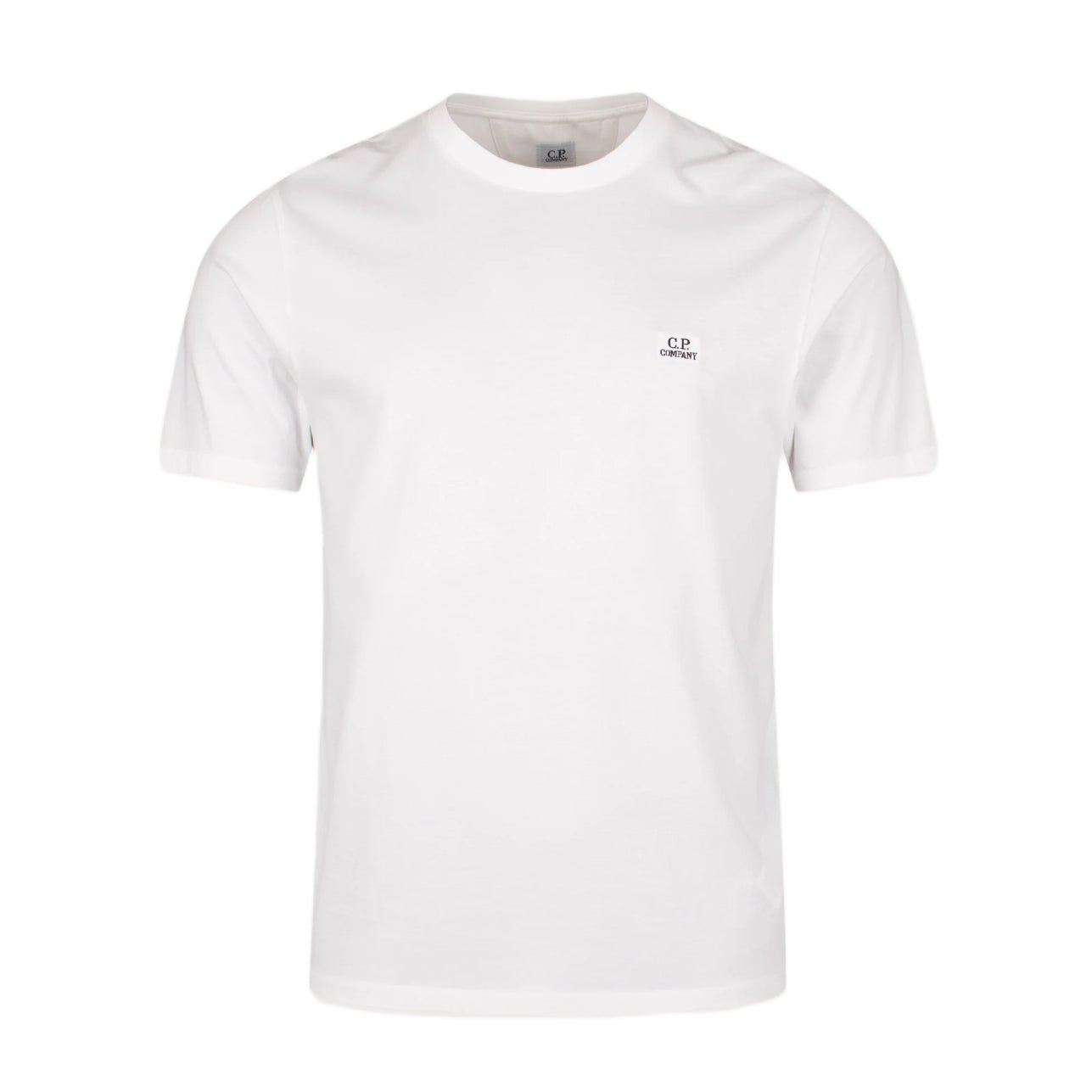 CP Company Logo Patch Short Sleeve T-Shirt - 103 Gauze White - Escape Menswear