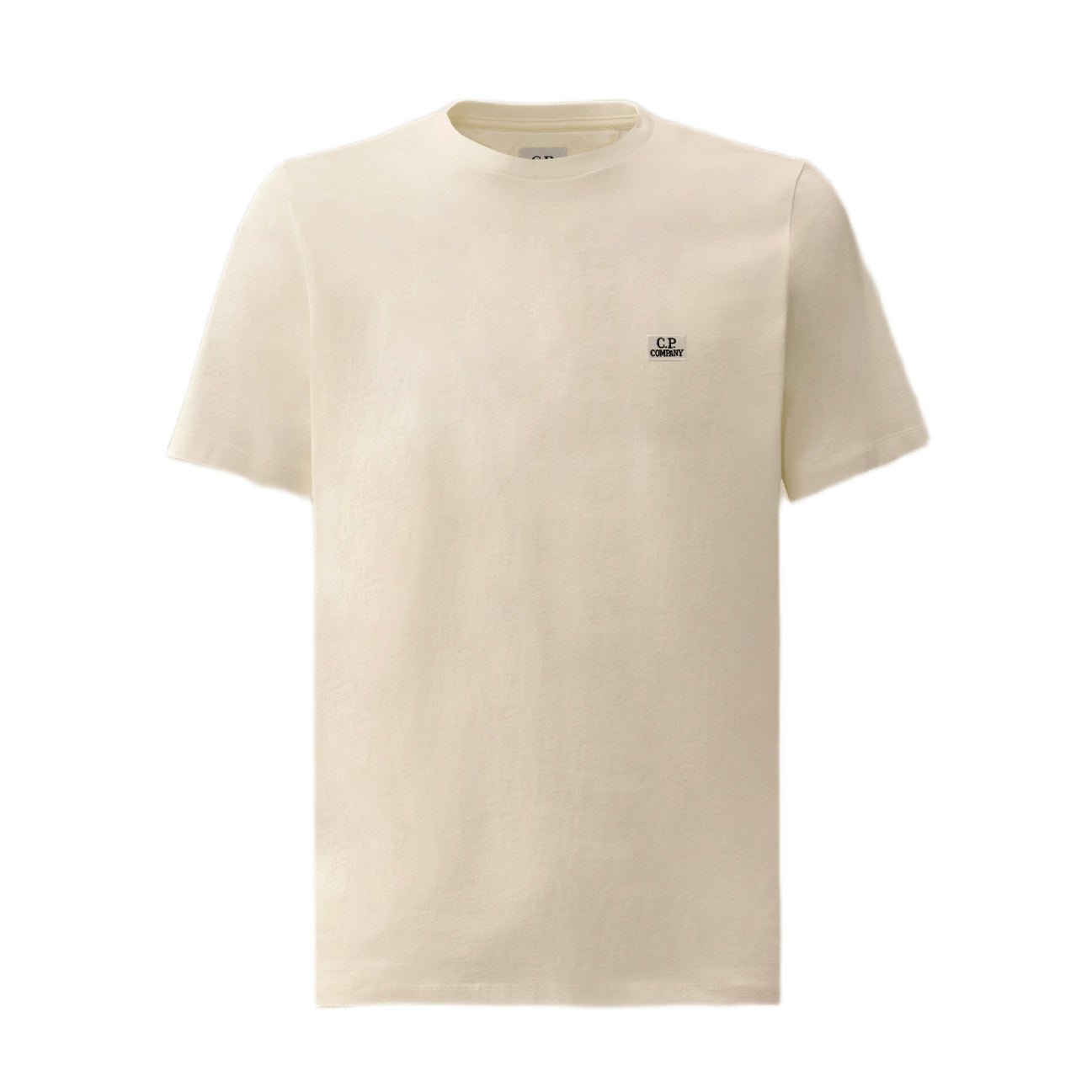 CP Company Logo Patch T-Shirt - 103 Gauze White - Escape Menswear