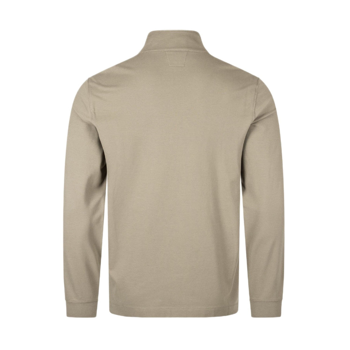 CP Company L/S Stretch Half Zip Polo-Shirt - 356 Rock Beige - Escape Menswear