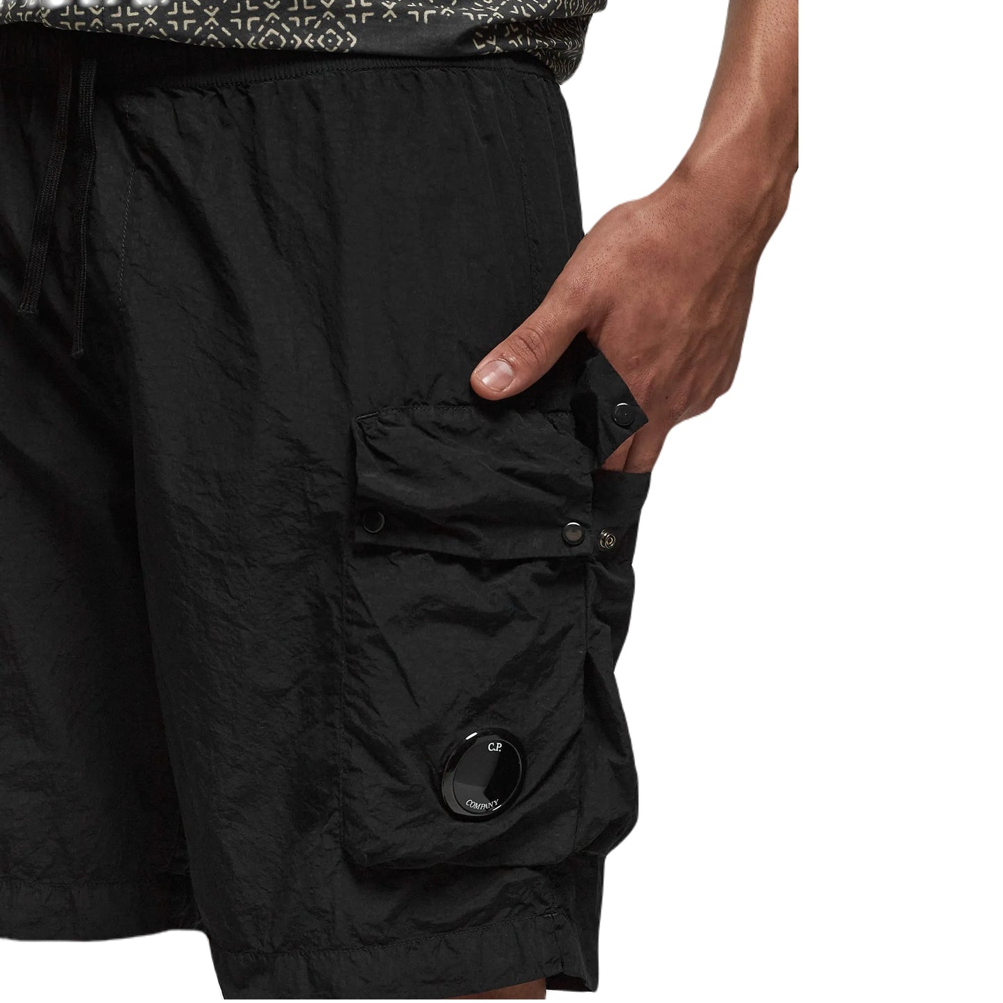 CP Company MBW217A Swim Shorts - 999 Black - Escape Menswear