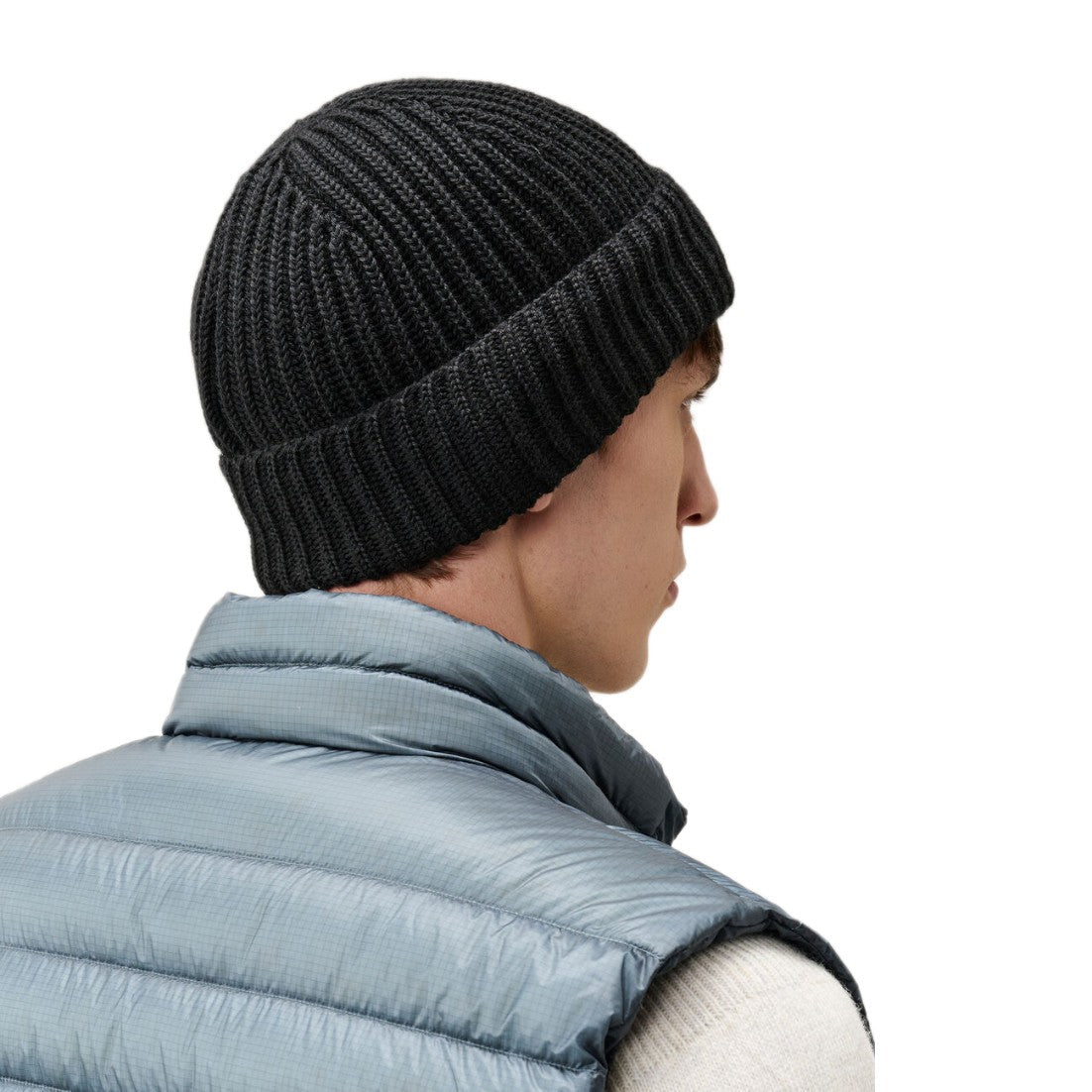 CP Company Merino Wool Lens Beanie - 999 Black - Escape Menswear