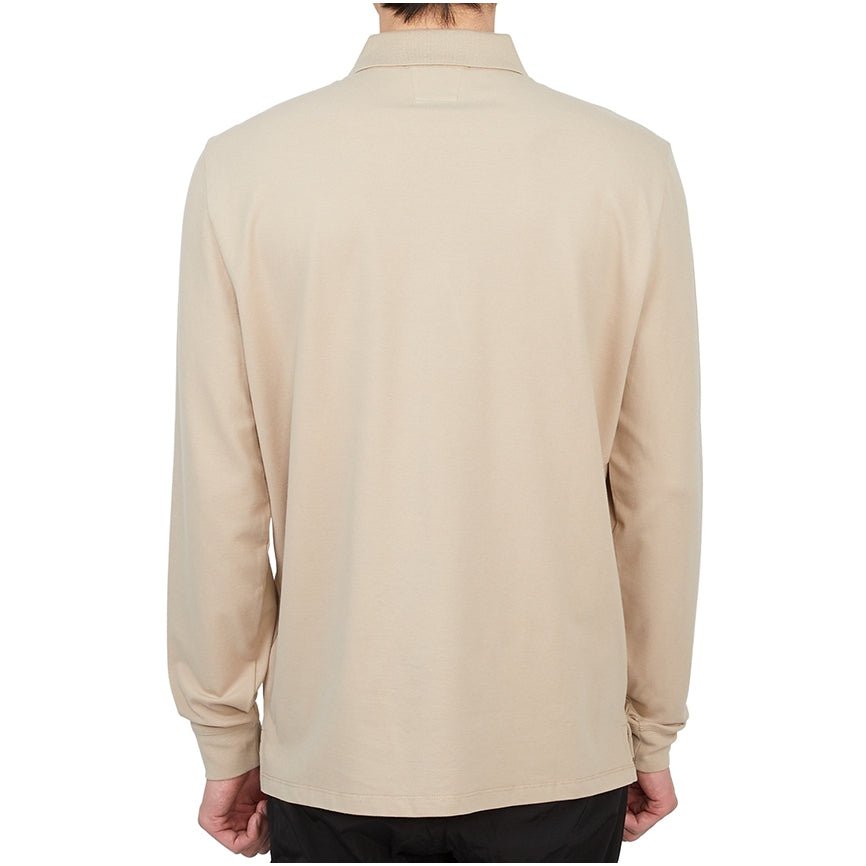 CP Company MPL100A LSPolo - 330 Cobblston - Escape Menswear