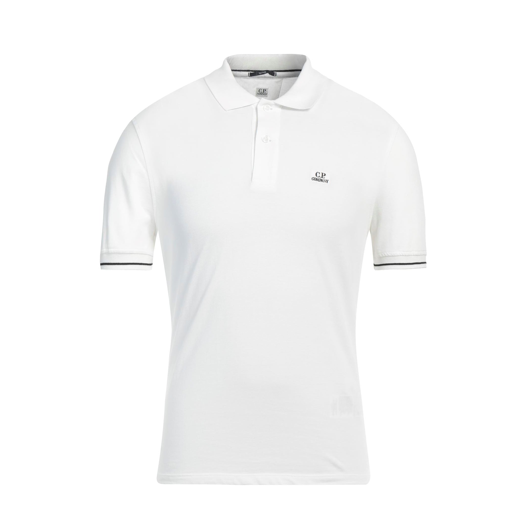 CP Company MPL253A SS Polo Shirt - 103 White - Escape Menswear