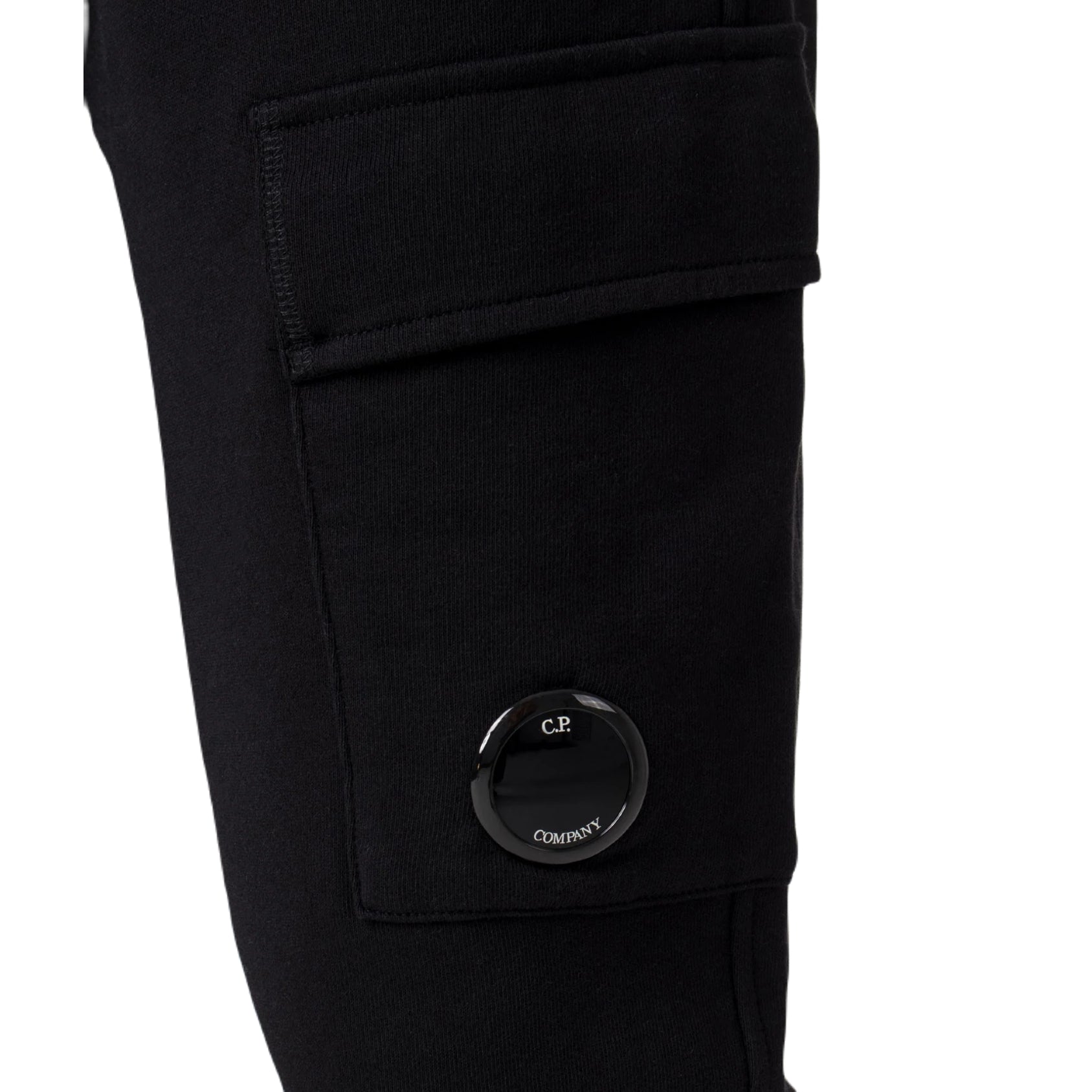 CP Company MSP057A Lens Jogging Bottom - 999 Black - Escape Menswear
