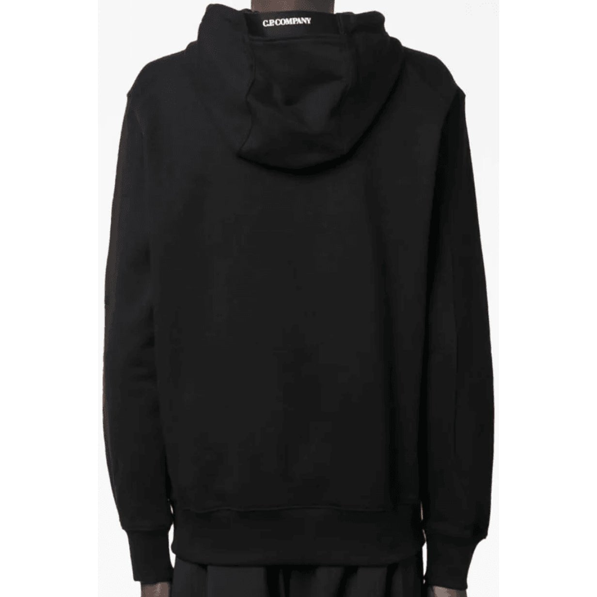 CP Company MSS023A Hoody - 999 Black - Escape Menswear