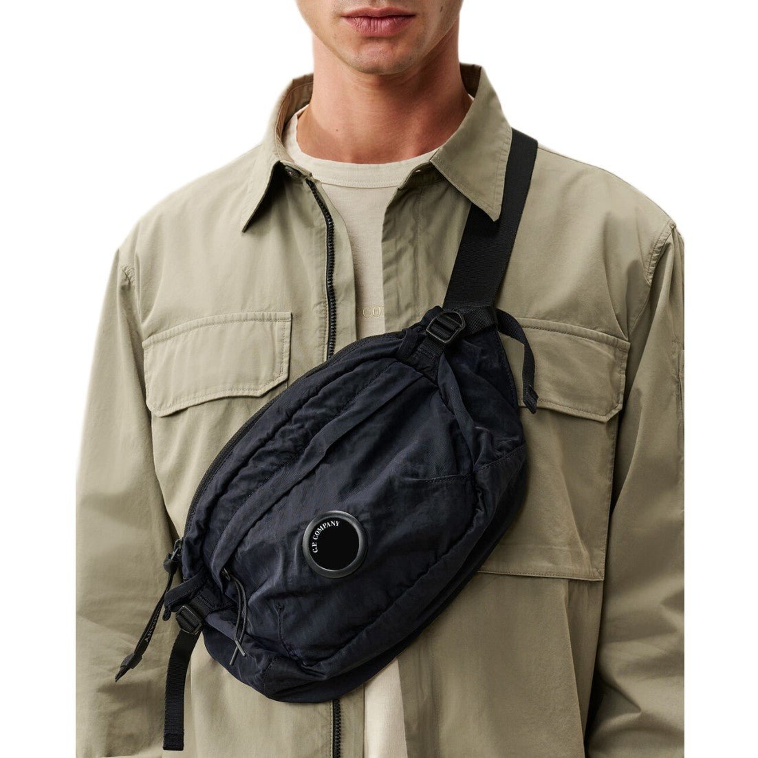 CP Company Nylon B Lens Waist Bag - 888 Total Eclipse - Escape Menswear