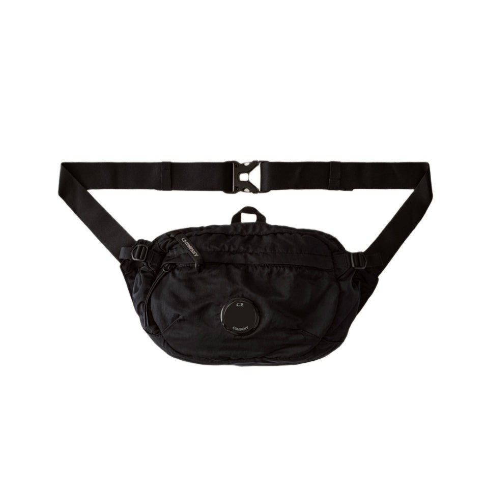 CP Company Nylon B Lens Waist Bag - 999 Black - Escape Menswear