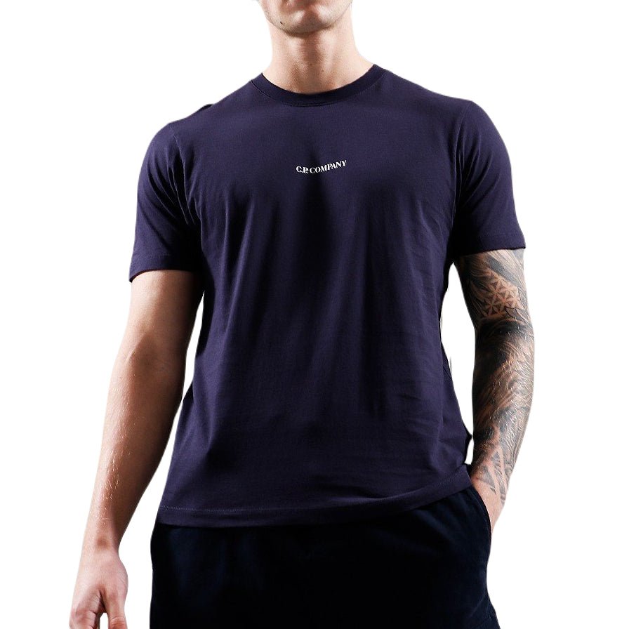 CP Company Printed Logo T-Shirt - 799 NS Purple - Escape Menswear