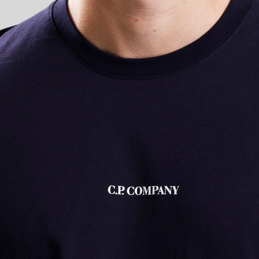 CP Company Printed Logo T-Shirt - 799 NS Purple - Escape Menswear