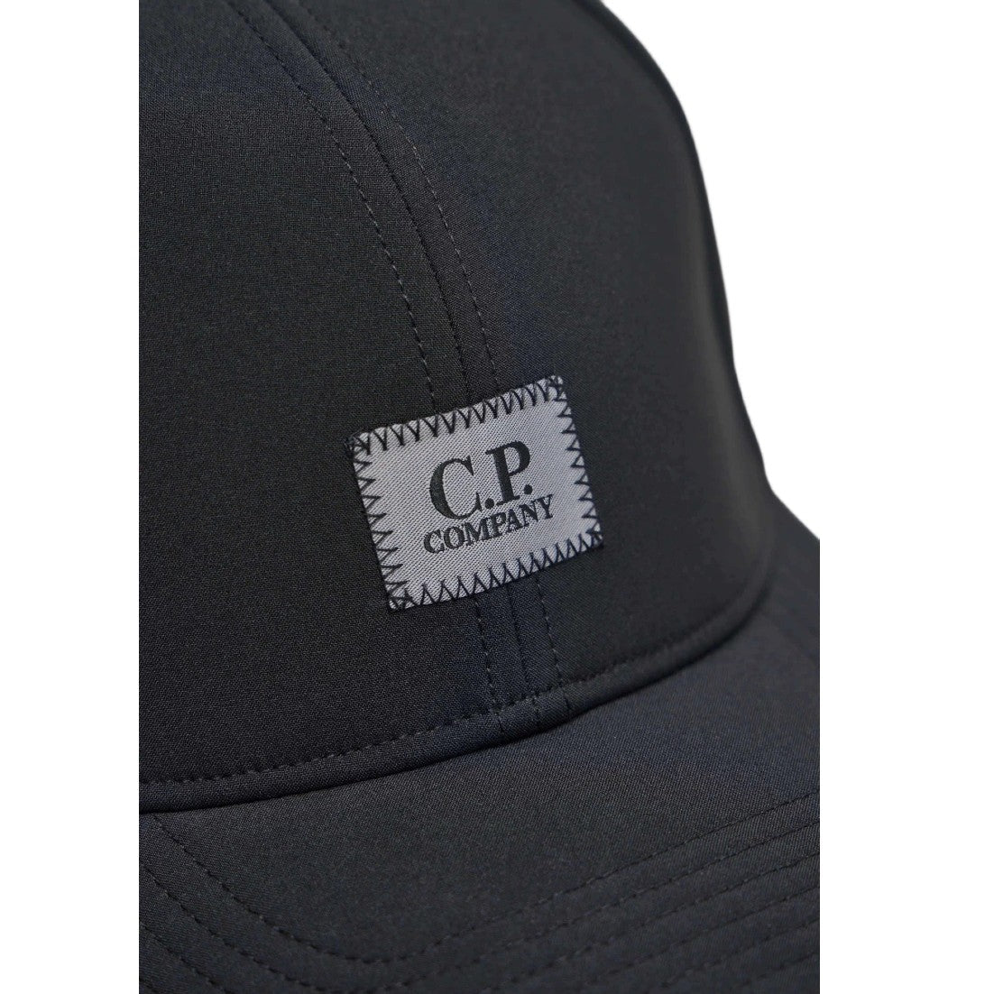 CP Company Shell-R Baseball Cap - 999 Black - Escape Menswear