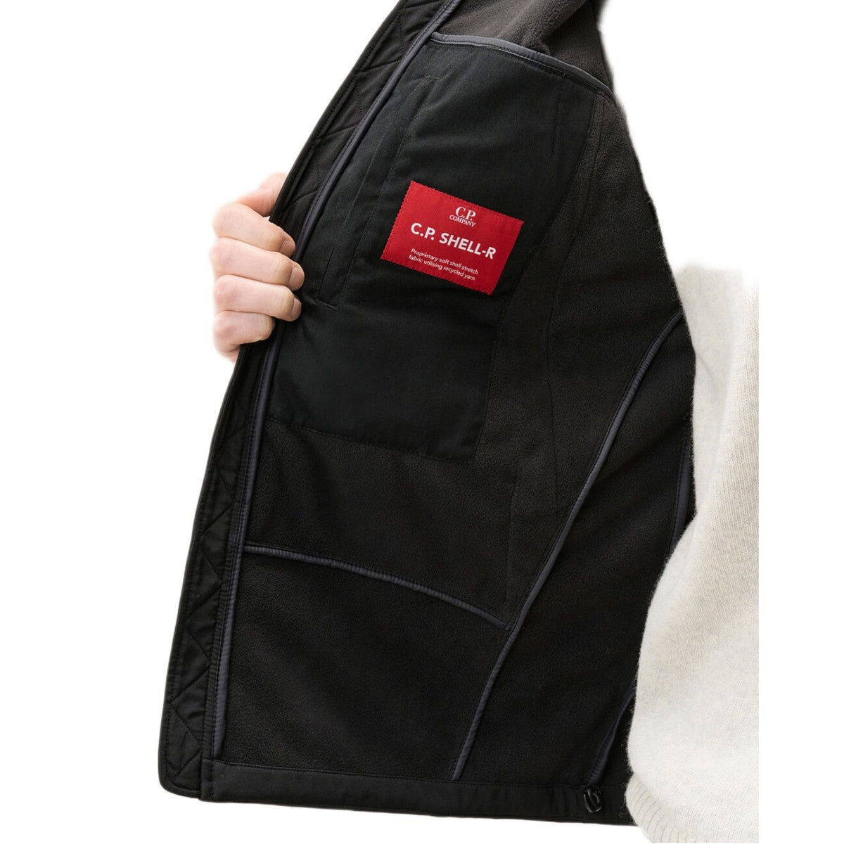 C.P. Company Shell-R Goggle Jacket - 999 Black - Escape Menswear