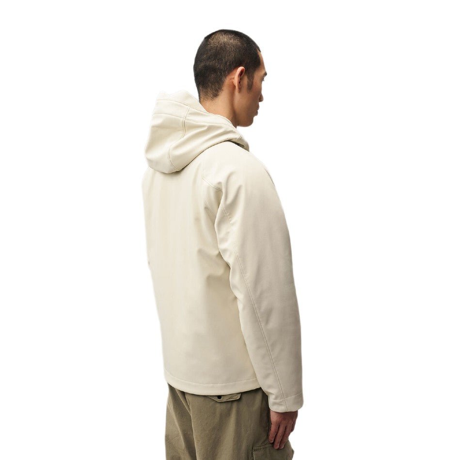 C.P. Company Shell-R Padded Lens Jacket - 120 Silver Birch - Escape Menswear