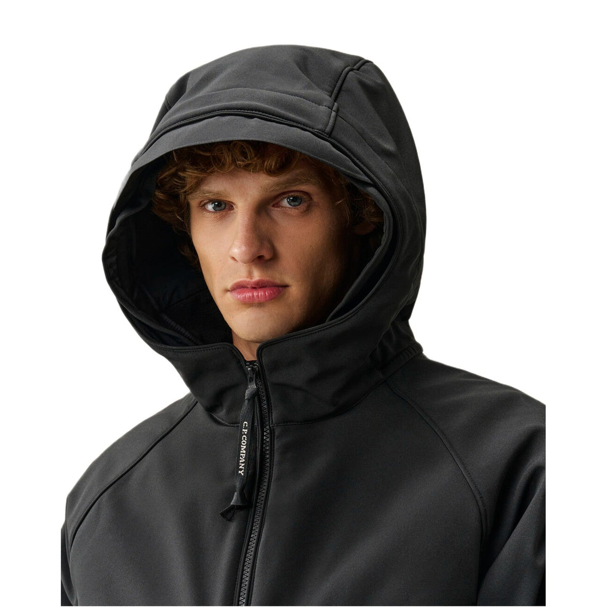 C.P. Company Shell-R Padded Lens Jacket - 999 Black - Escape Menswear