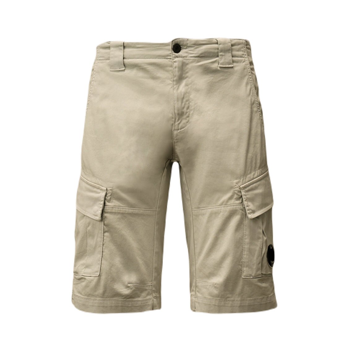 CP Company Stretch Cargo Shorts - 800 B Fox Grey - Escape Menswear
