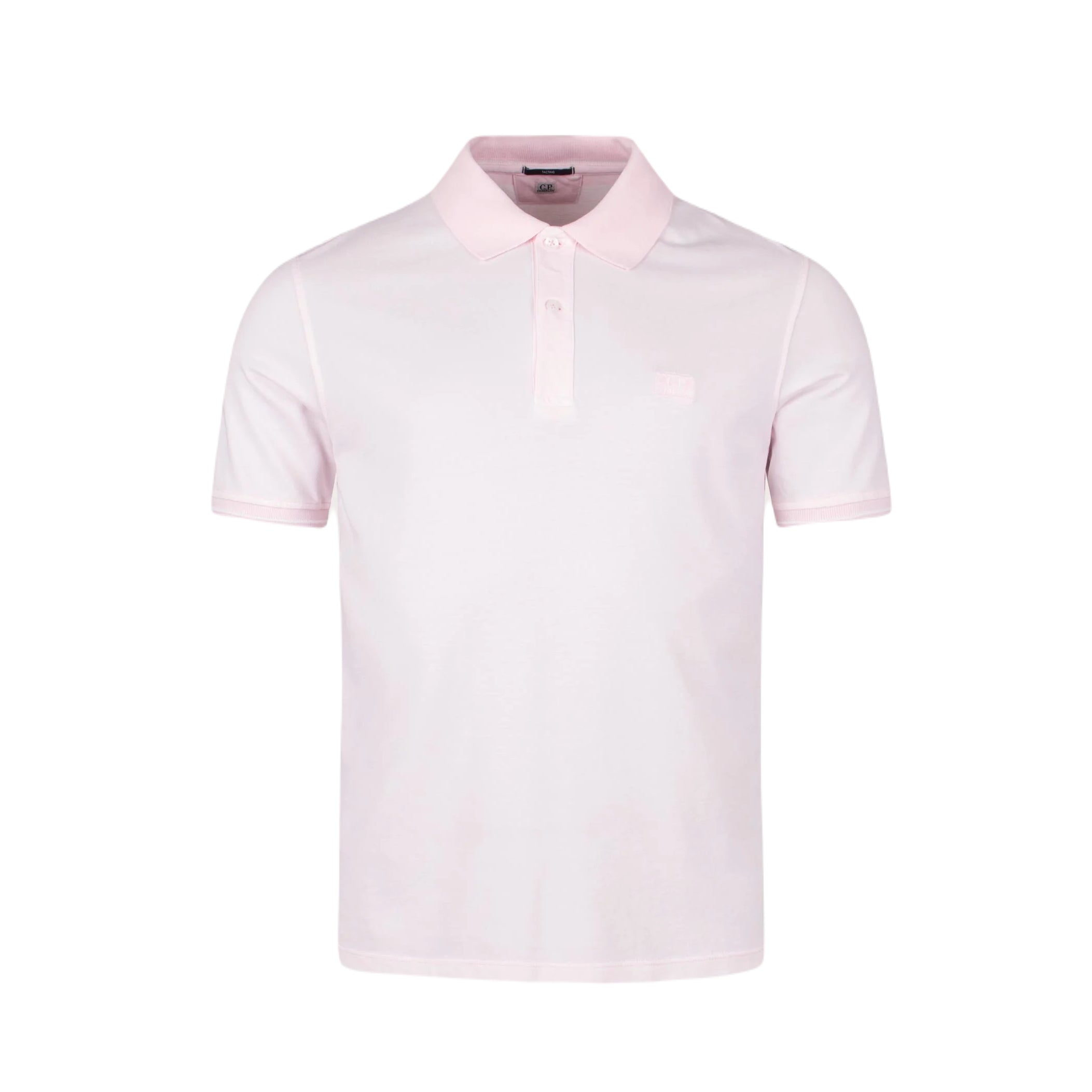 C.P. Company Tacting Short Sleeve Polo - 501 Heavenly Pink - Escape Menswear