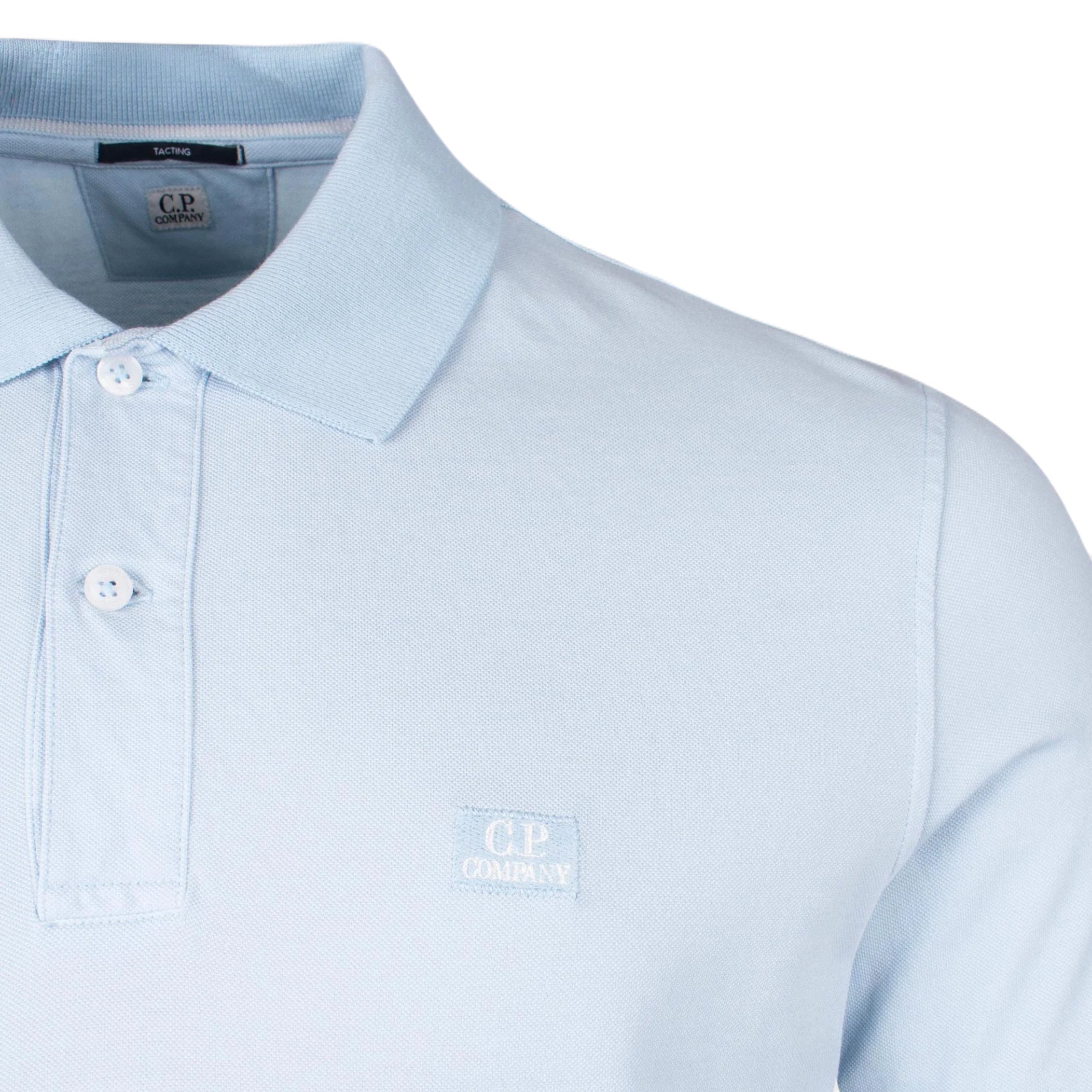 C.P. Company Tacting Short Sleeve Polo - 806 Starlight Blue - Escape Menswear