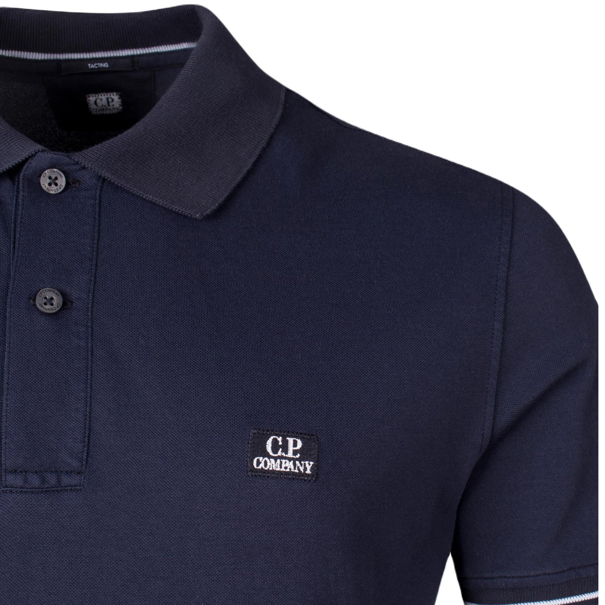 C.P. Company Tacting Short Sleeve Polo - 888 Total Eclipse - Escape Menswear