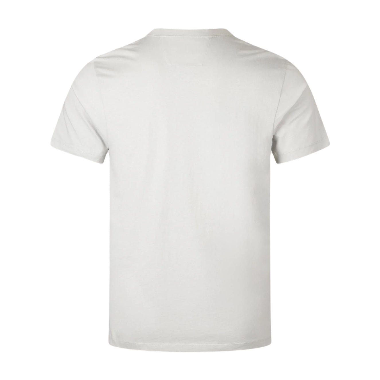 CP Company Vertical Logo T-Shirt - 800 Blue Fox Grey - Escape Menswear