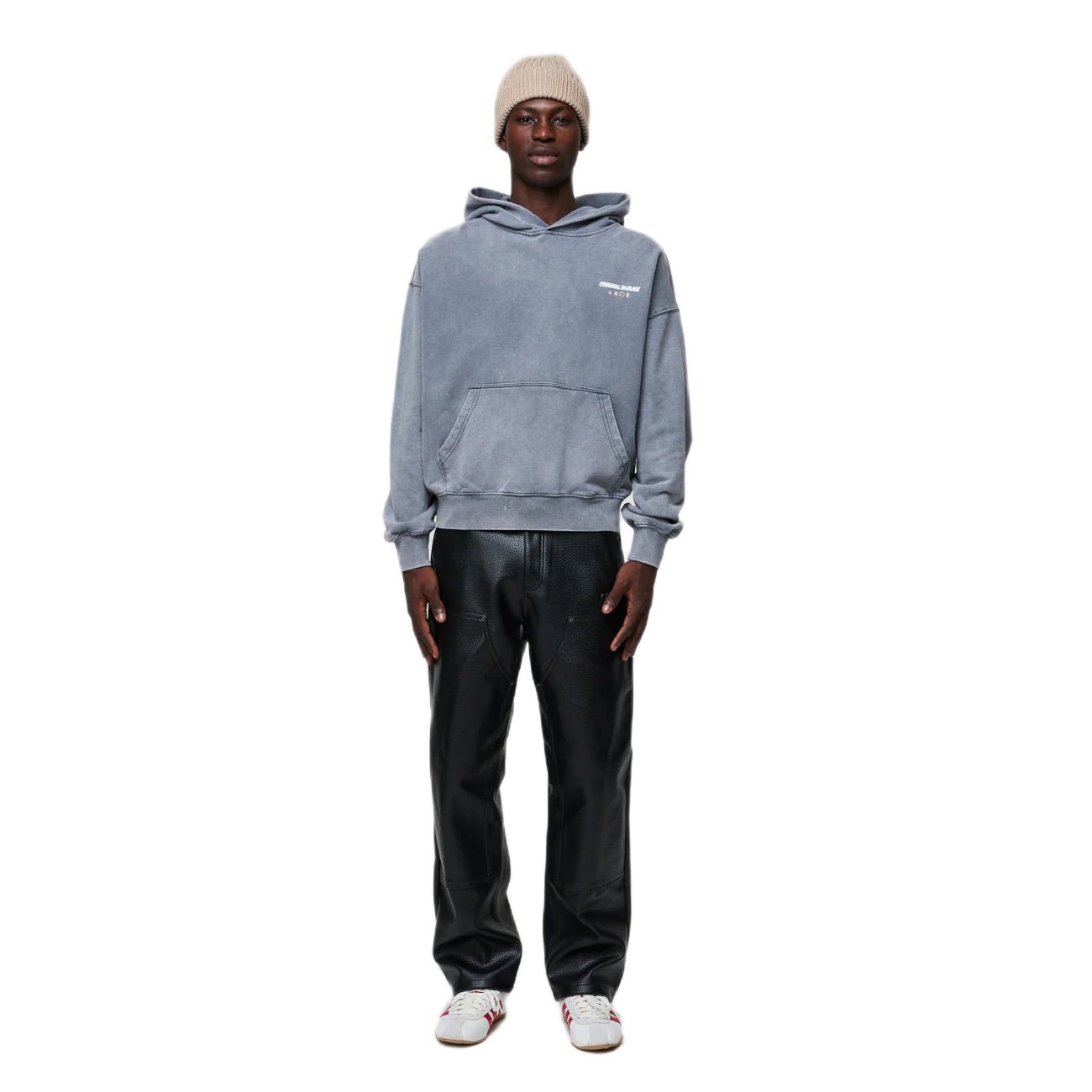 Criminal Damage Mythology Hoodie - Washed Grey - Escape Menswear