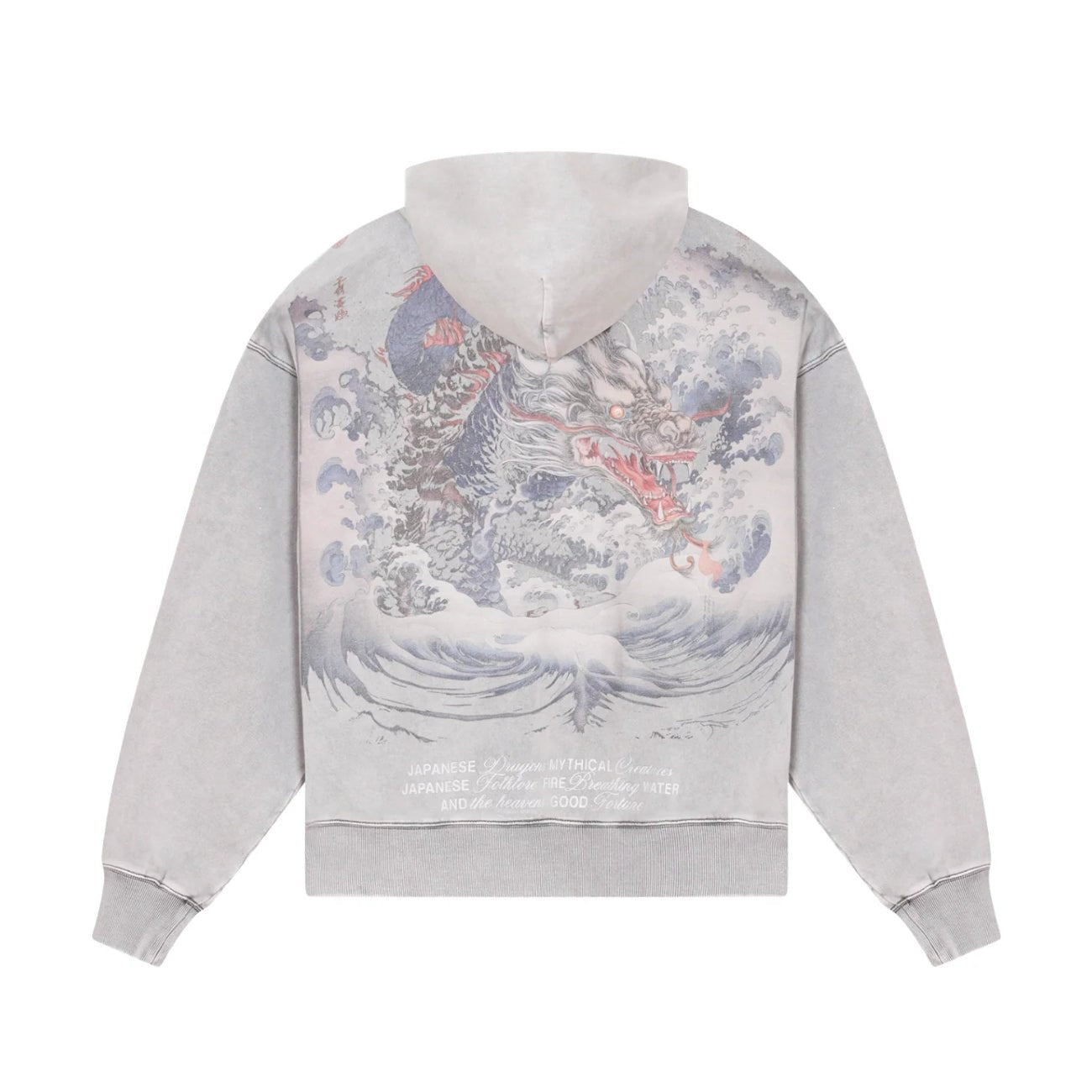 Criminal Damage Mythology Hoodie - Washed Grey - Escape Menswear