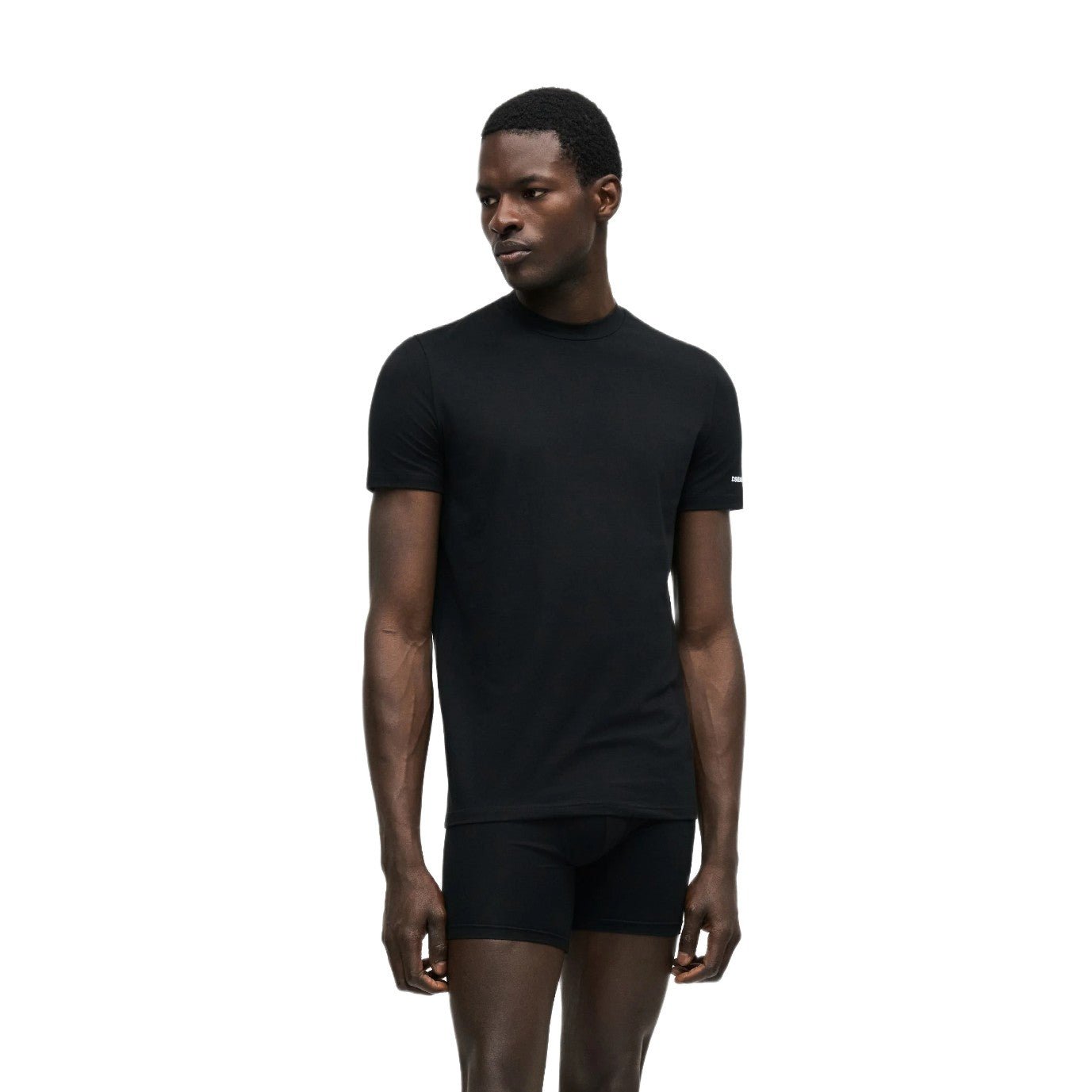 DSquared2 Basic Twin Pack T-Shirt - White/Black - Escape Menswear