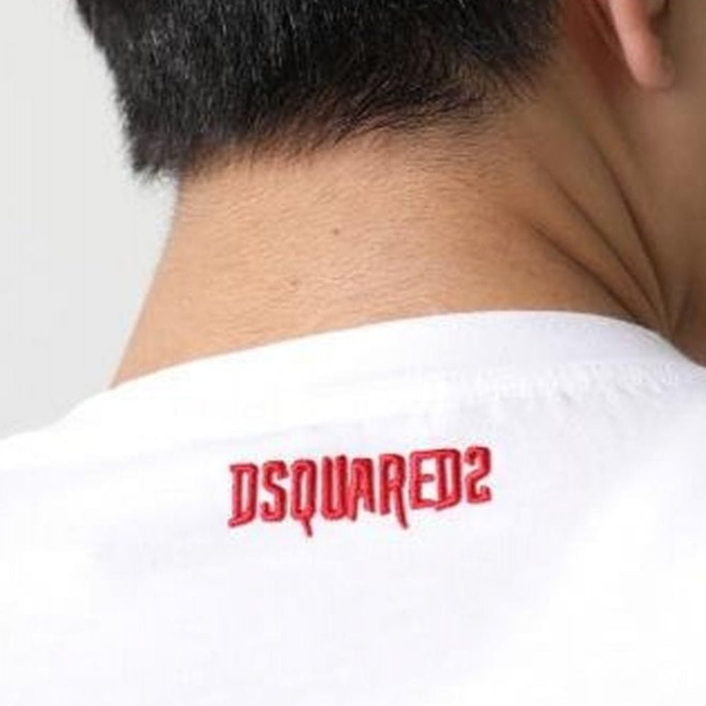 DSquared2 D9M205470 Round Neck T-Shirt - White - Escape Menswear