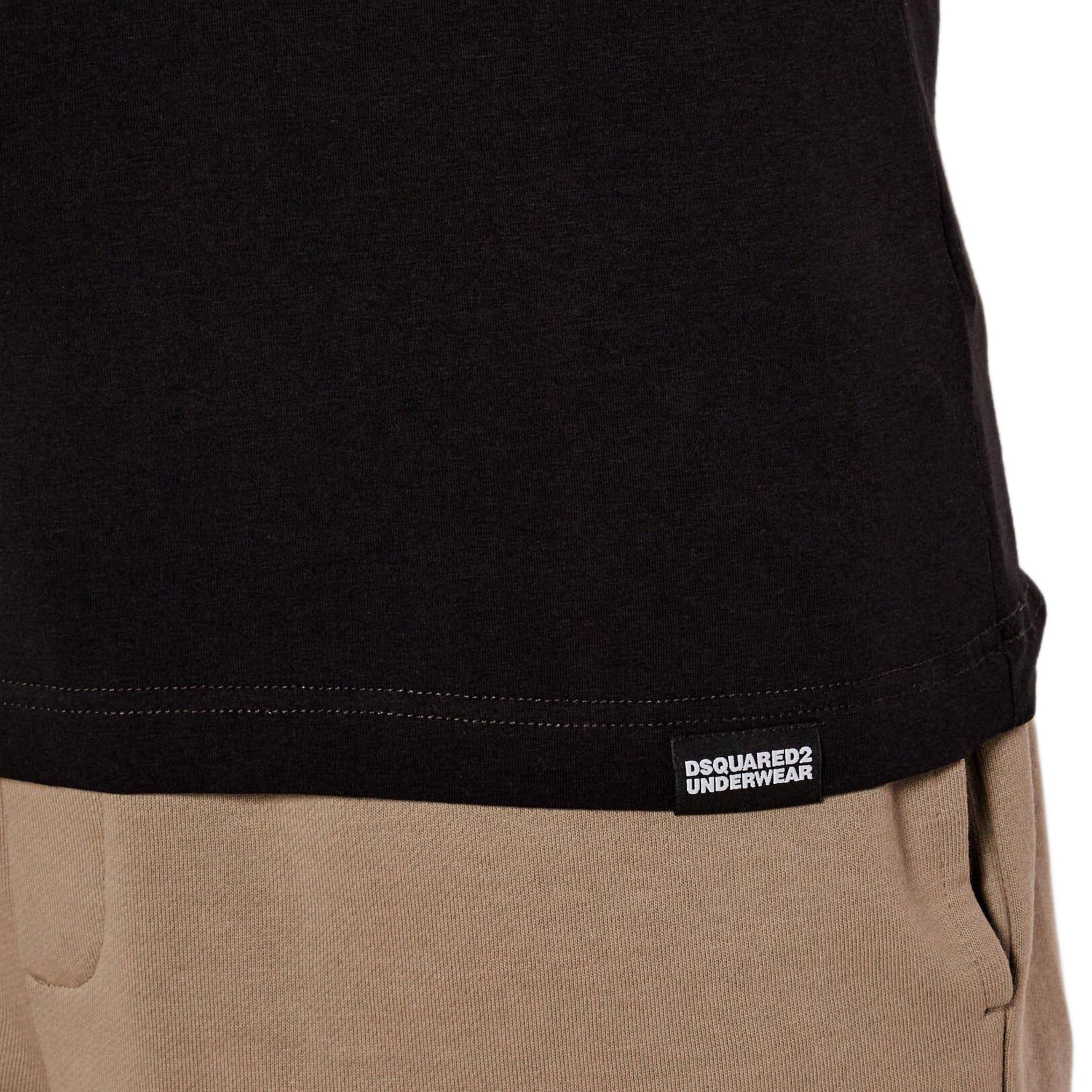 DSquared2 D9M205720 Round Neck T-Shirt - Black - Escape Menswear