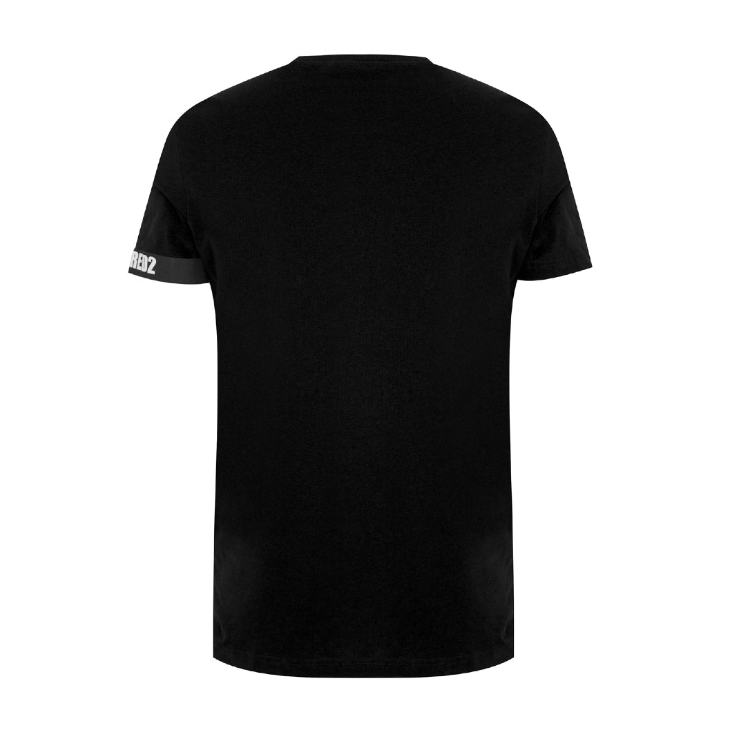 DSquared2 D9M3S5460 Round Neck T-Shirt - 001 Black - Escape Menswear