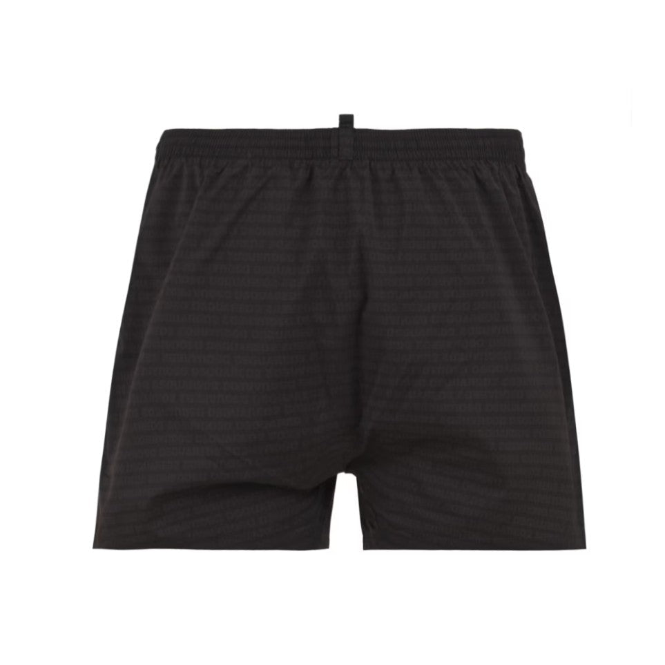 Dsquared2 Logo Midi Swim Boxer - Black - Escape Menswear