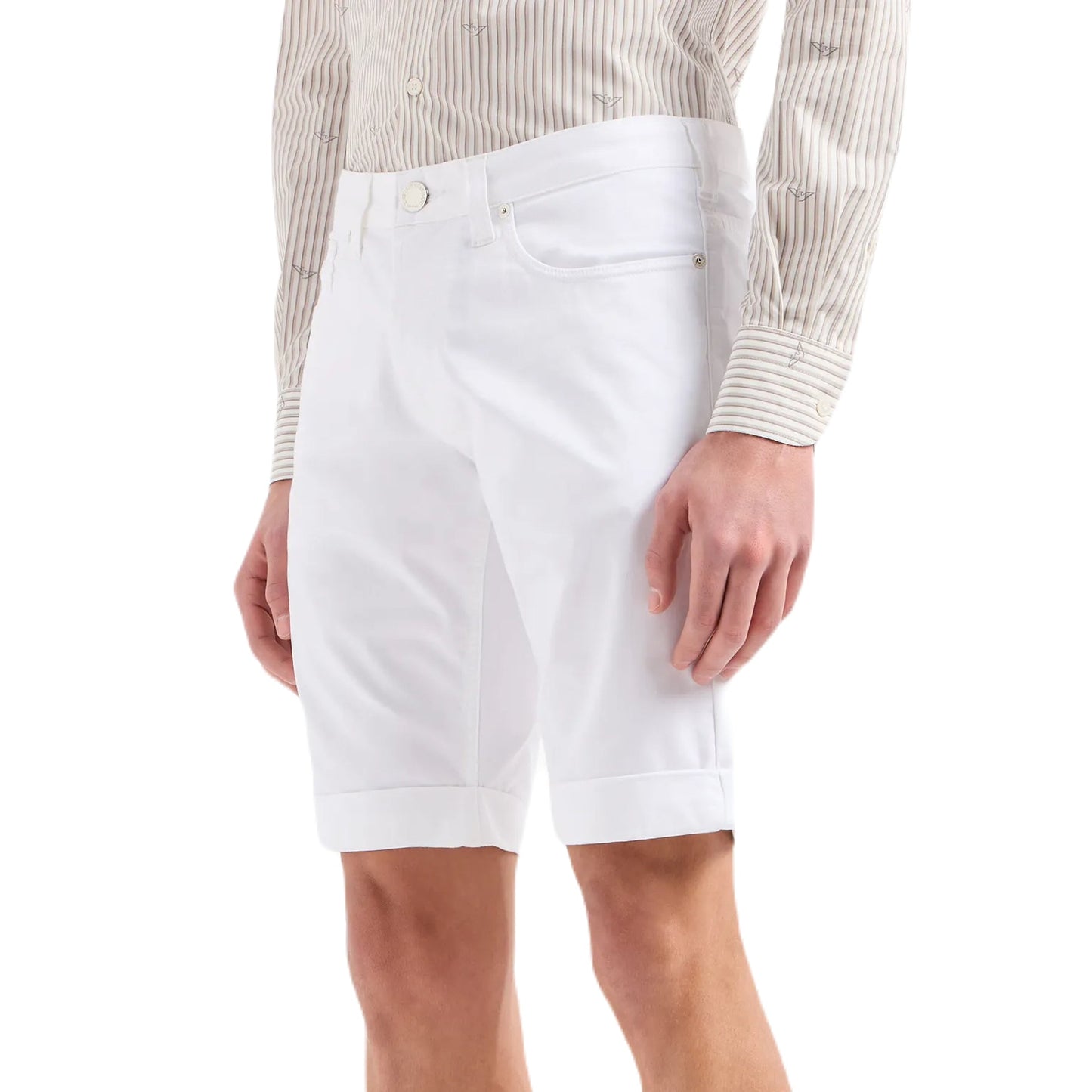 EA 8N1PA6 Shorts - 100 White - Escape Menswear