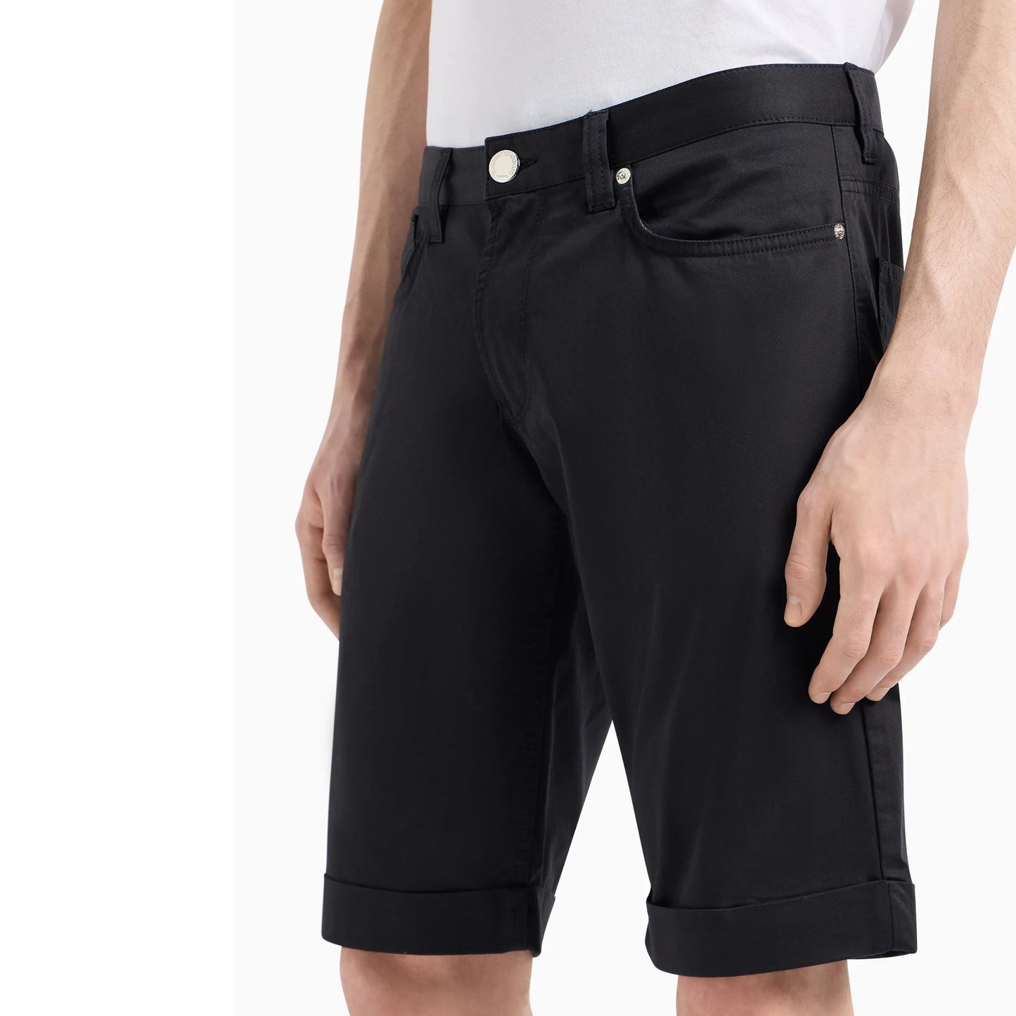 EA 8N1PA6 Shorts - 999 Black - Escape Menswear