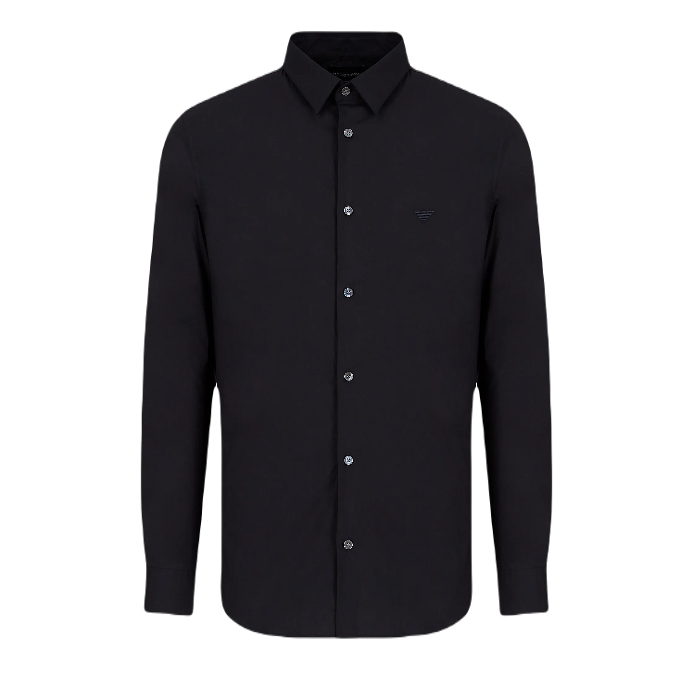 Emporio Armani 8N1C09 Long Sleeve Shirt - 934 Navy - Escape Menswear
