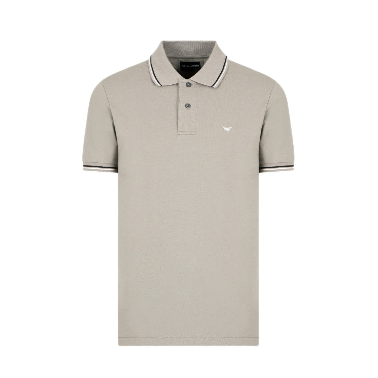 Emporio Armani 8N1FB3 Pique Tip Polo Shirt - 643 Beige - Escape Menswear