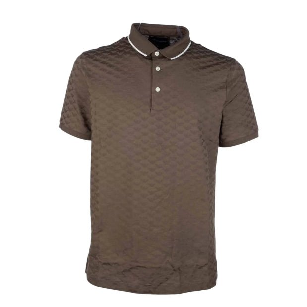 Emporio Armani 8N1FP0 Tip Polo - 195 Chocolate - Escape Menswear