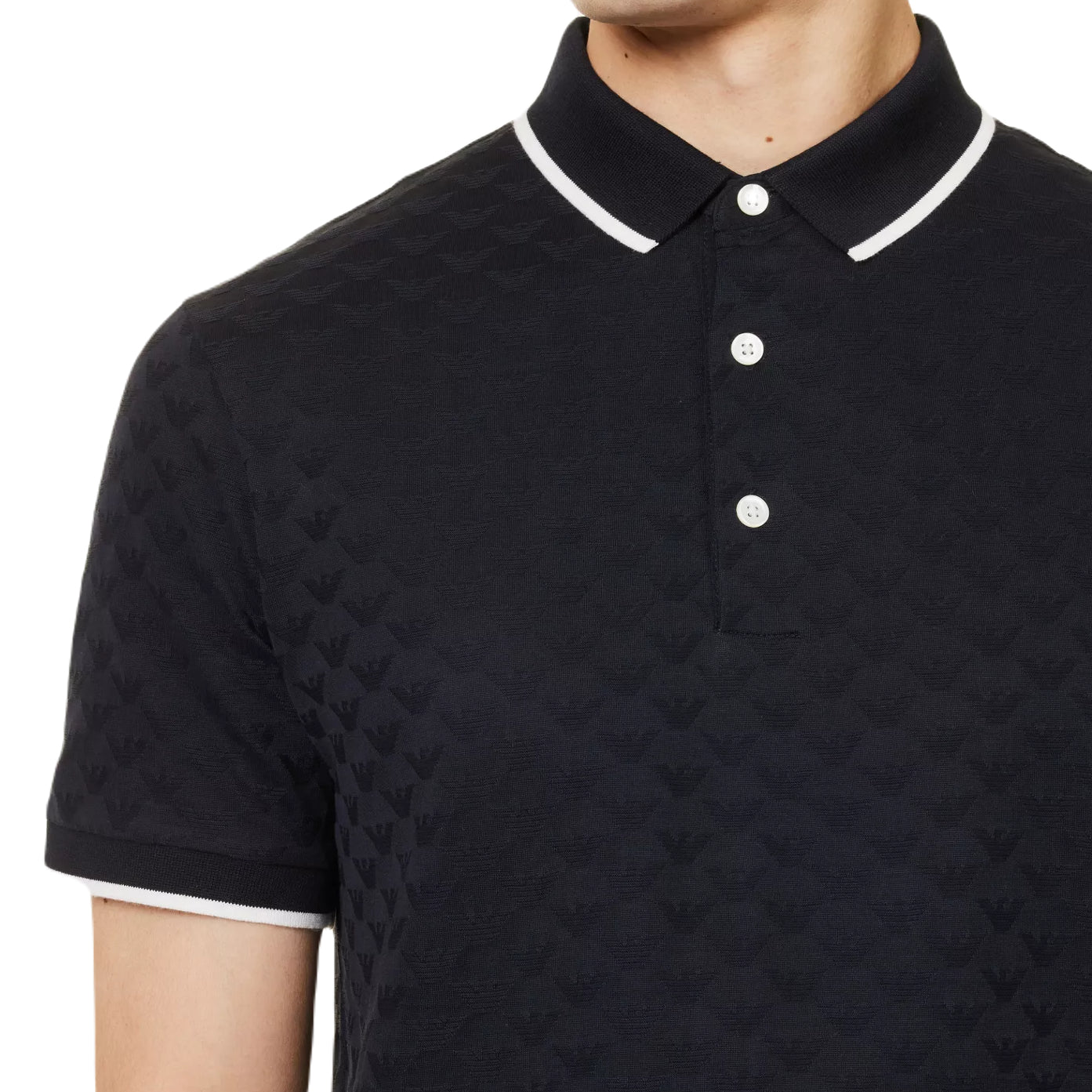 Emporio Armani 8N1FP0 Tip Polo - 920 Navy - Escape Menswear