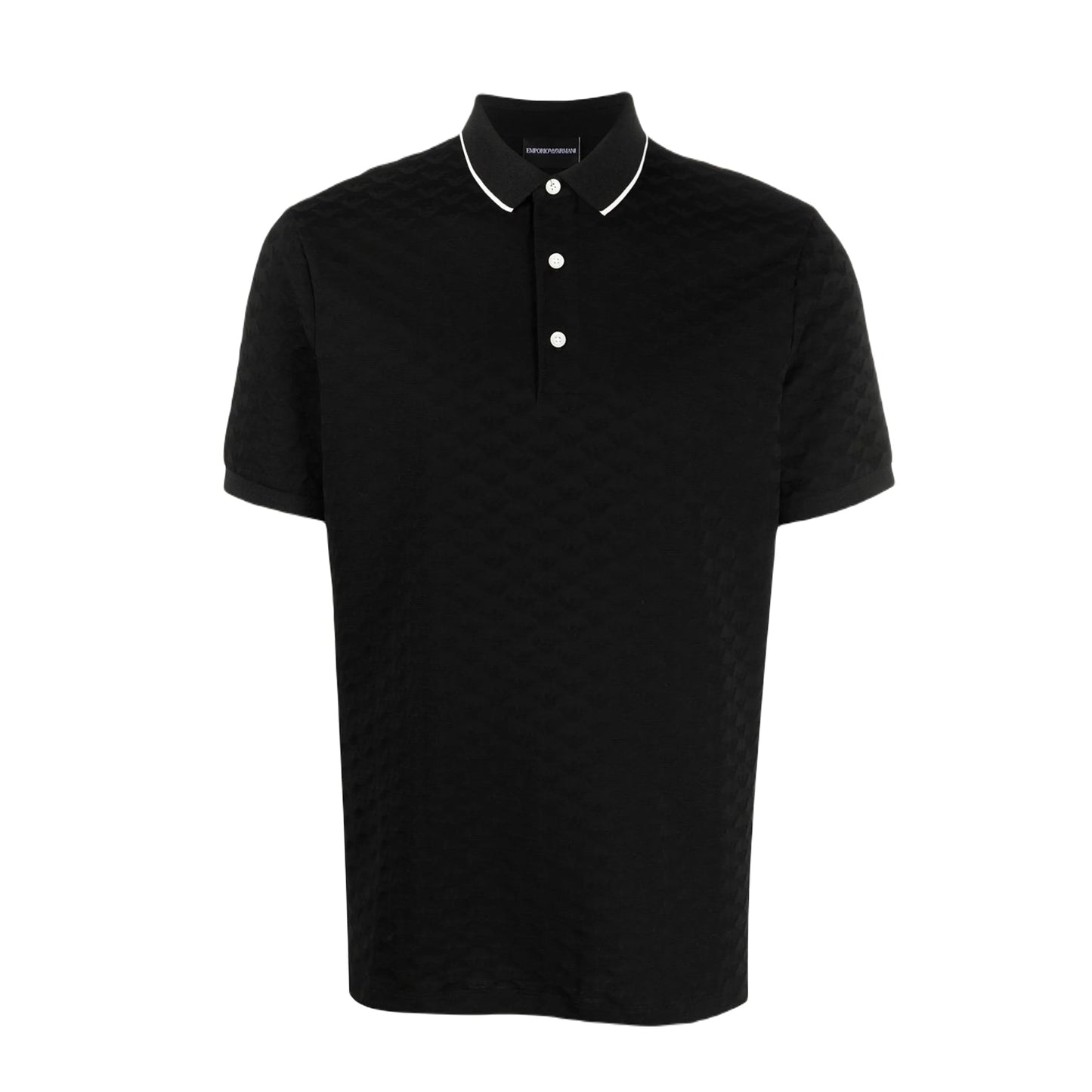 Emporio Armani 8N1FP0 Tip Polo - 999 Black - Escape Menswear