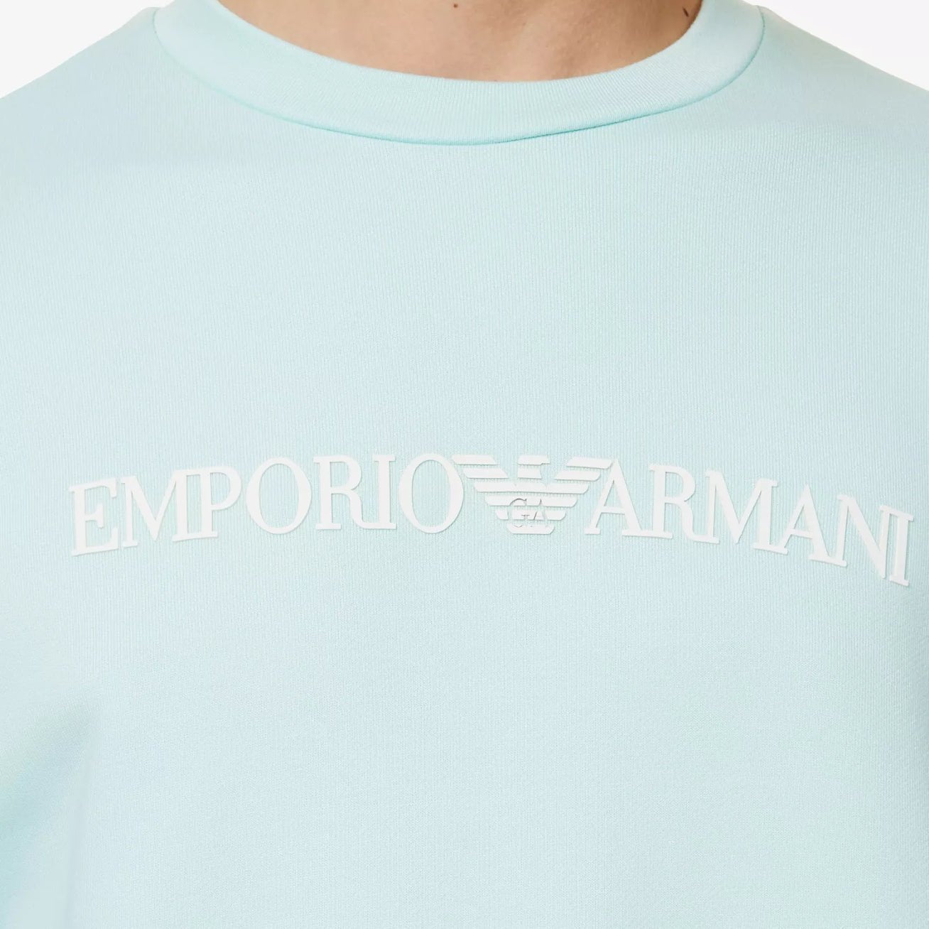 Emporio Armani 8N1MR6 Sweatshirt - 767 Aqua - Escape Menswear
