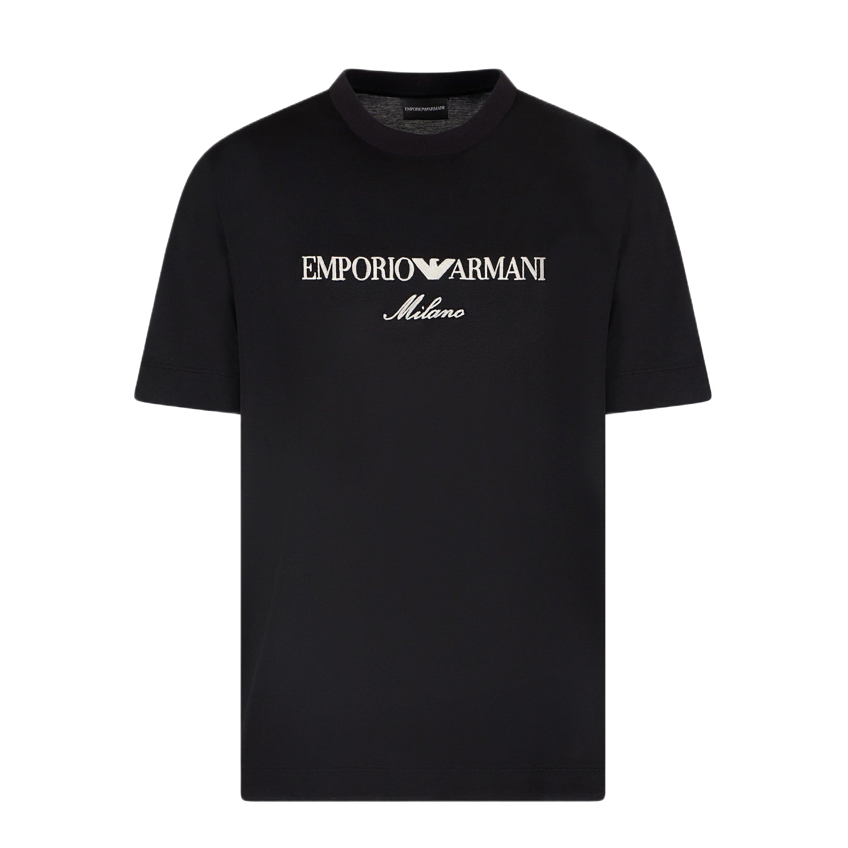 Emporio Armani ASV Embroidery T-Shirt - Black - Escape Menswear