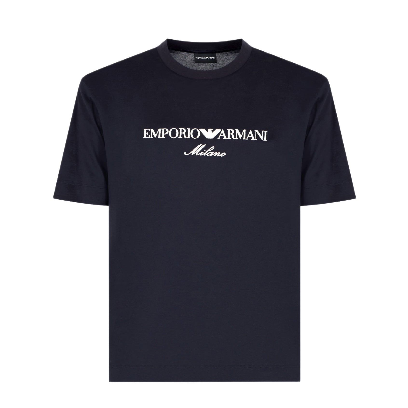 Emporio Armani ASV Embroidery T-Shirt - Navy - Escape Menswear