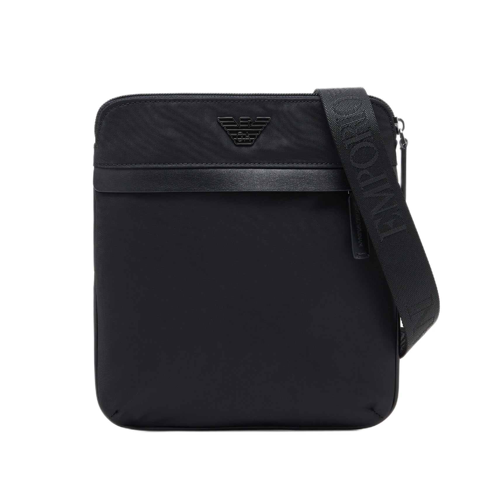 Emporio Armani ASV Nylon Sholuder Bag - Black - Escape Menswear