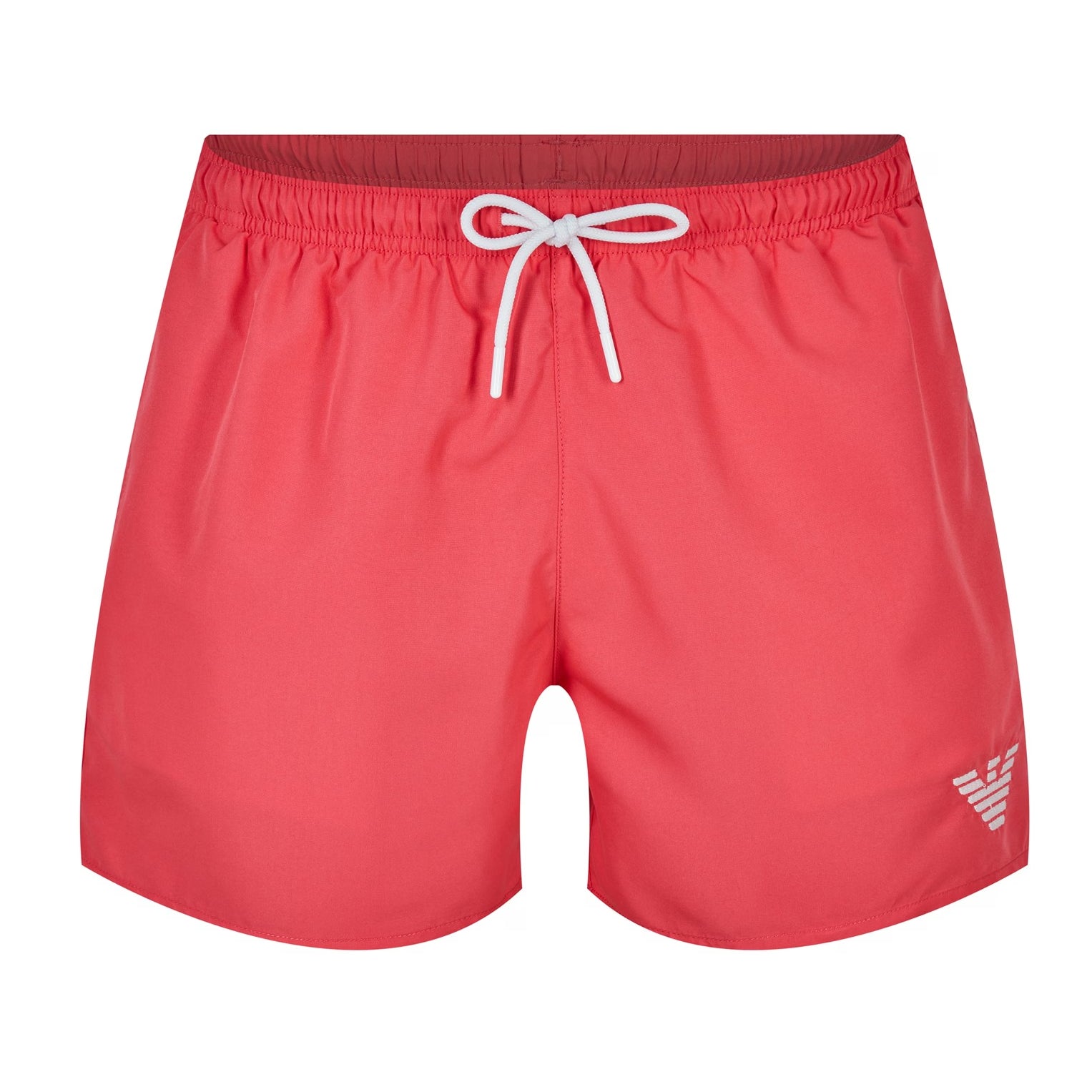 Emporio Armani Boxer Swim Shorts - Red - Escape Menswear