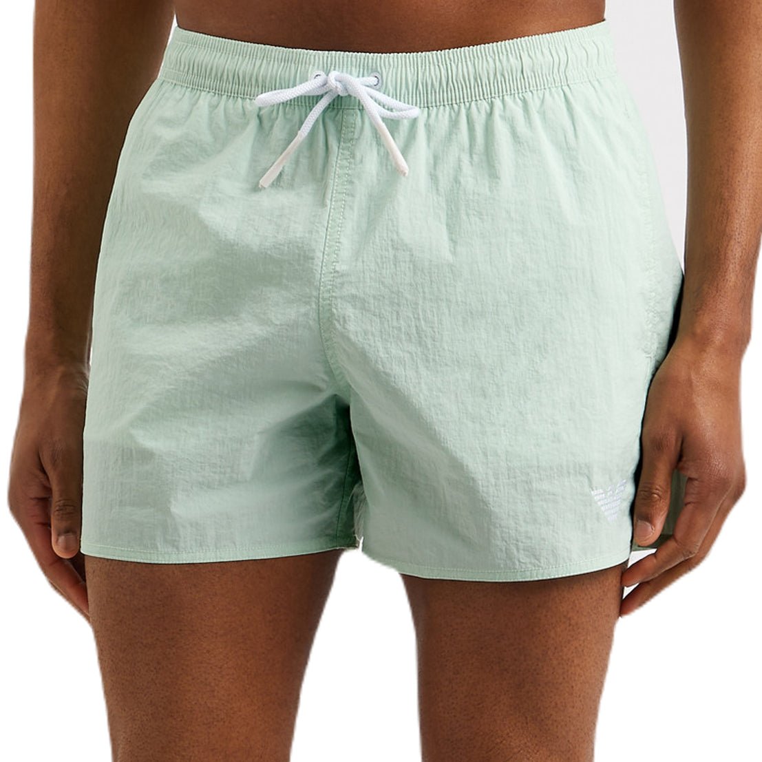 Emporio Armani Boxer Swim Shorts - Water Green - Escape Menswear