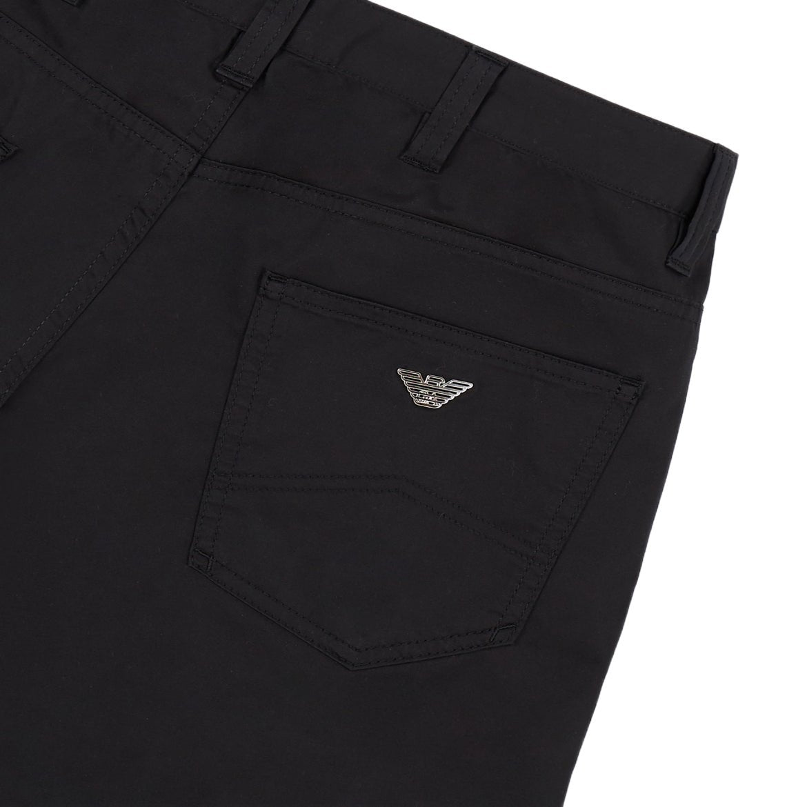 Emporio Armani Chino Shorts - Black - Escape Menswear