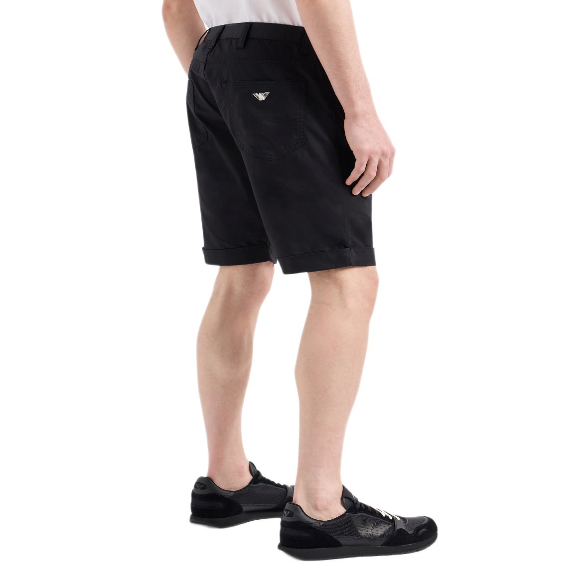 Emporio Armani Chino Shorts - Black - Escape Menswear