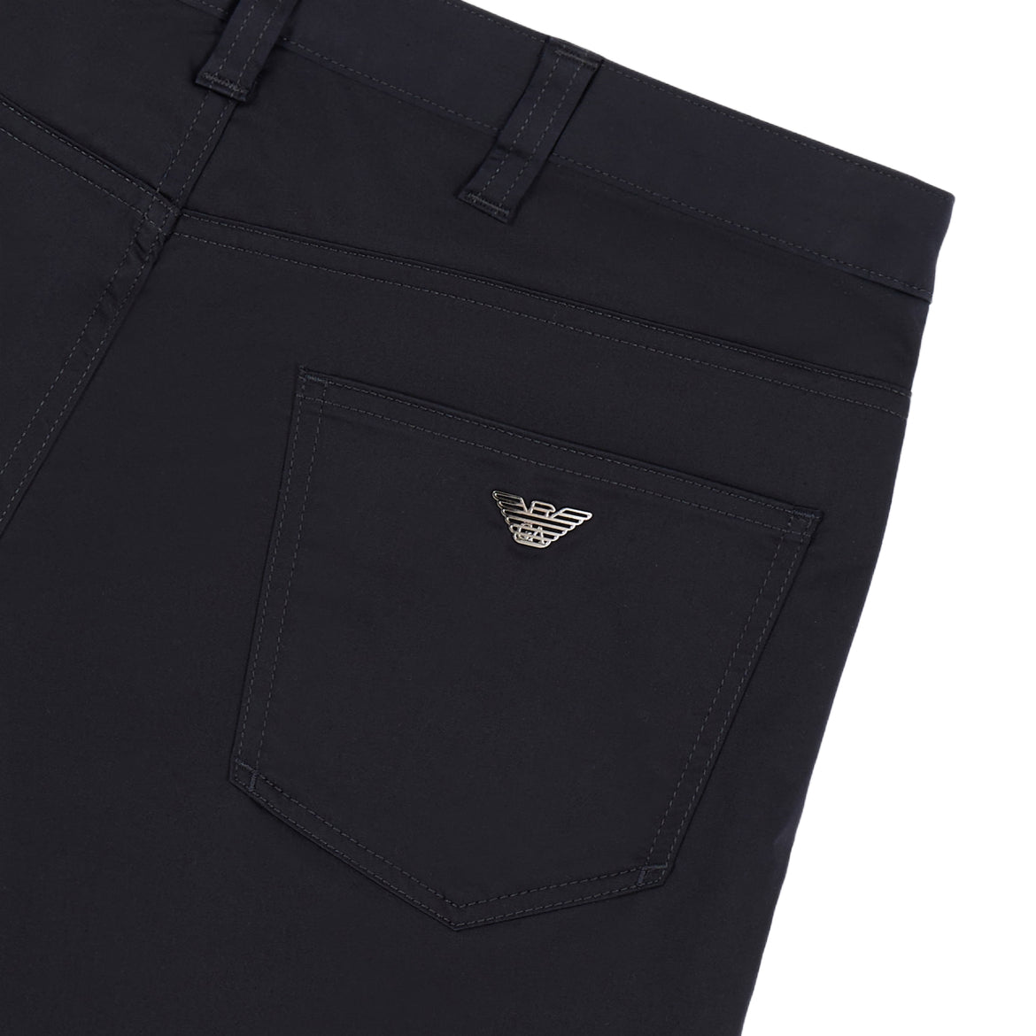 Emporio Armani Chino Shorts - Navy Blue - Escape Menswear