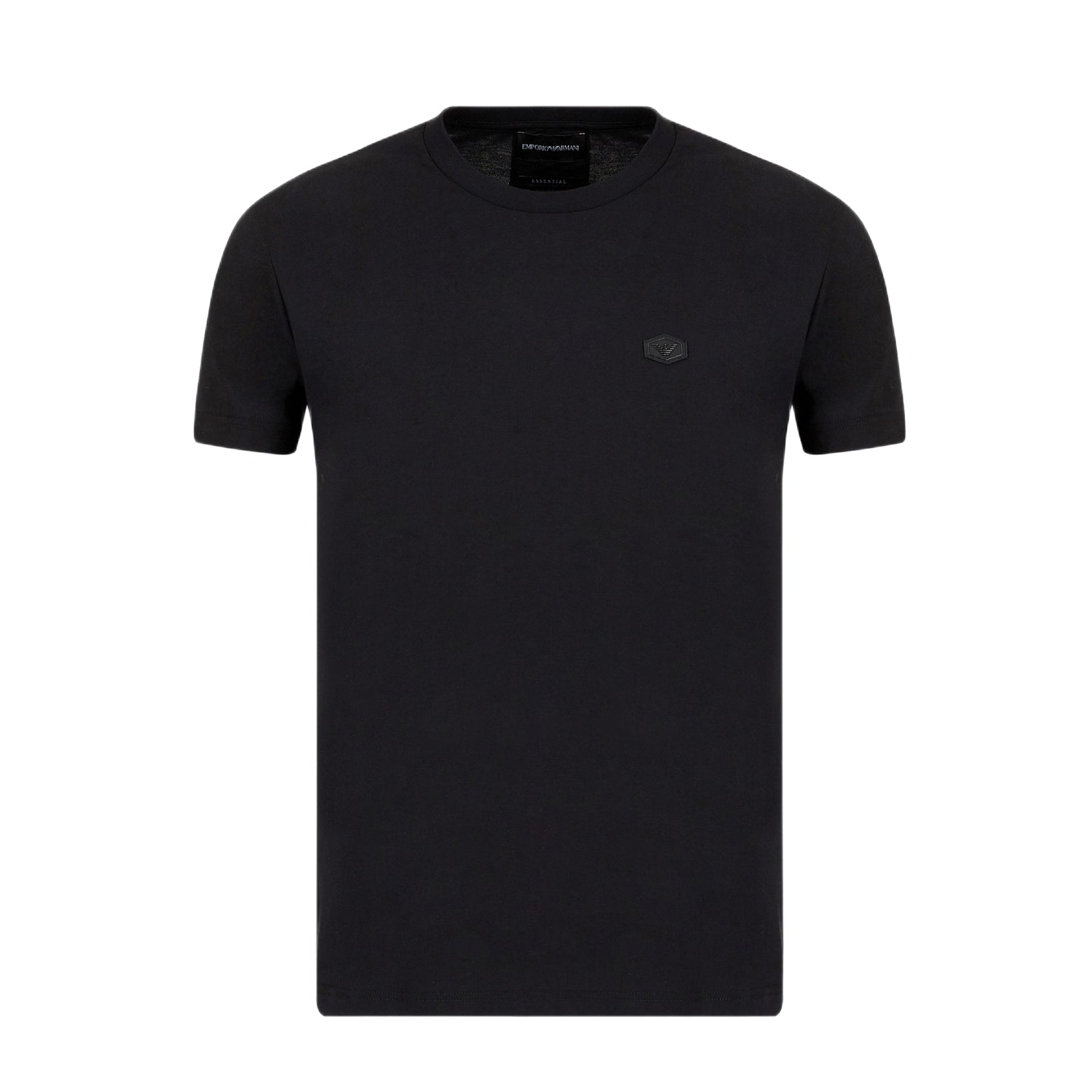 Emporio Armani Logo Patch T-Shirt - Black - Escape Menswear